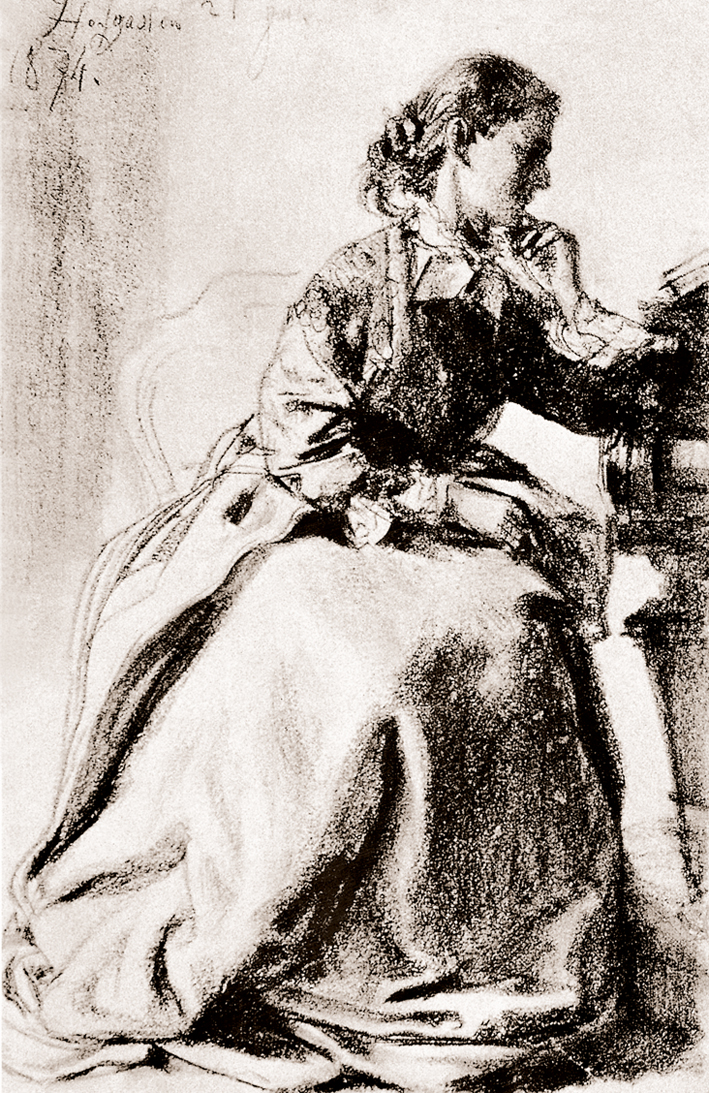  Adolpyh Von Menzel —— 坐着的女人